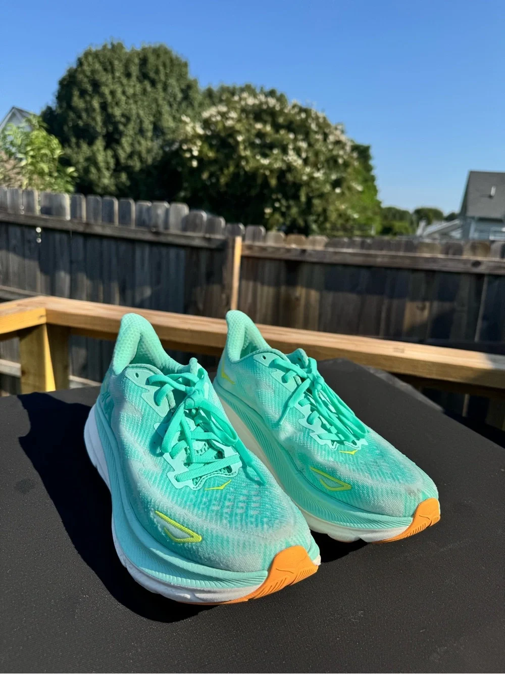 Hoka Women's Clifton 9 Seafoam/Aqua Breeze